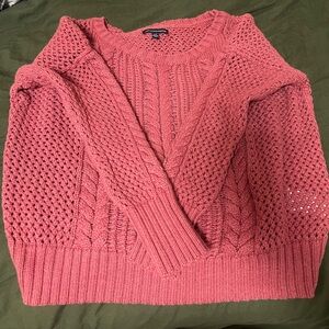 Red American Eagle Knot sweater size L (can fit a M)!